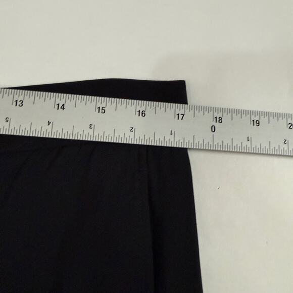 COS Womens Wide Leg Wool Blend Trouser Pants Cropped Pleated US14 Black - Picture 7 of 10